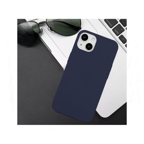 Funda suave para iPhone 15 azul