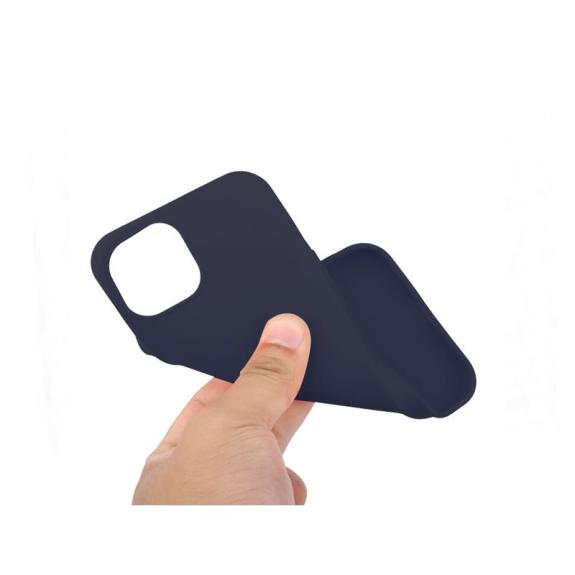 Funda suave para iPhone 15 Plus azul