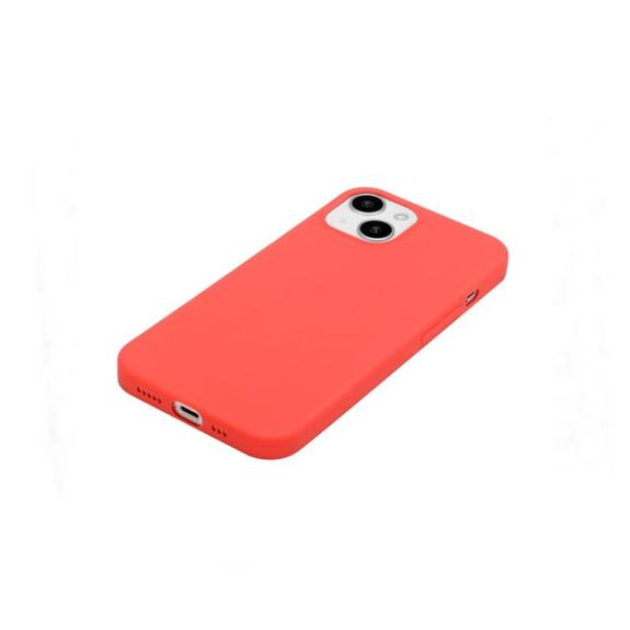 Funda suave para iPhone 15 Plus rojo