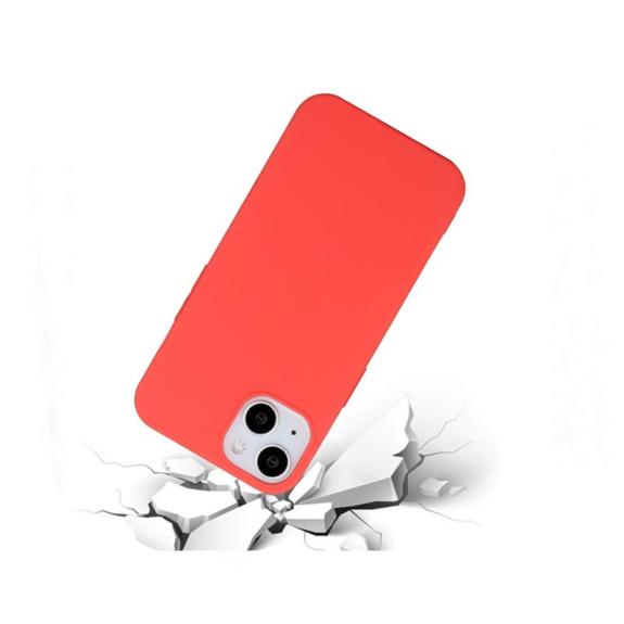 Funda suave para iPhone 15 Plus rojo