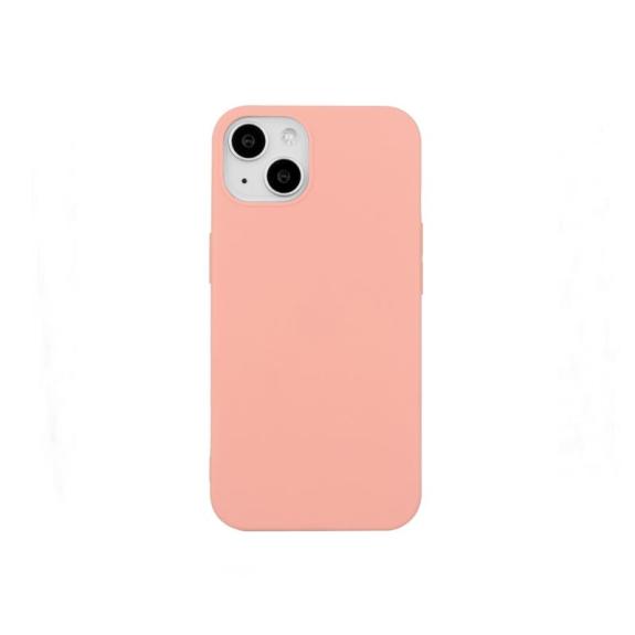 Funda suave para iPhone 15 Plus rosa