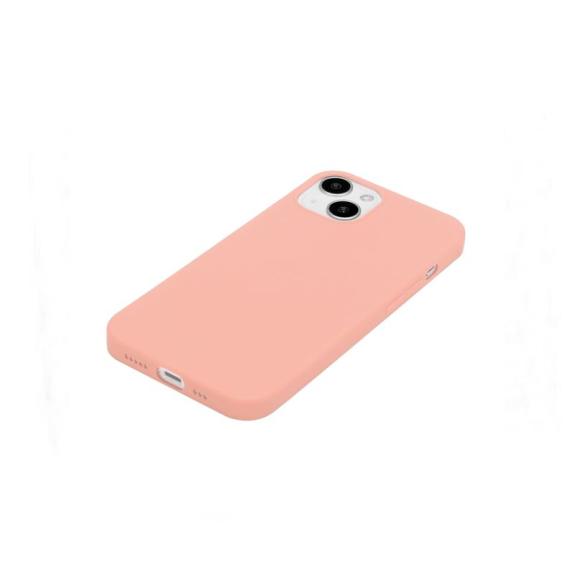 Funda suave para iPhone 15 Plus rosa