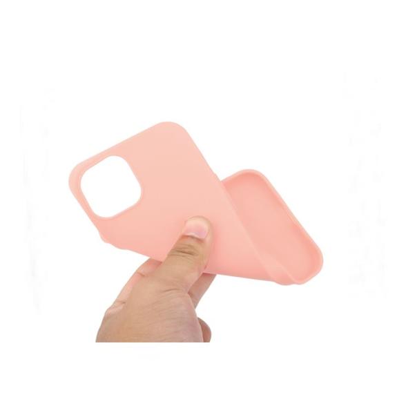 Funda suave para iPhone 15 Plus rosa