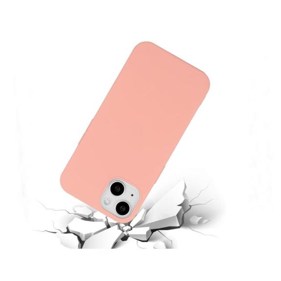 Funda suave para iPhone 15 Plus rosa