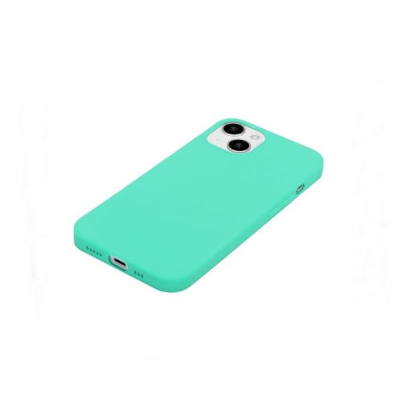 Funda suave para iPhone 15 Plus verde