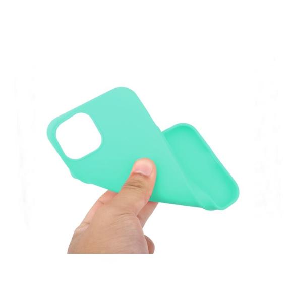 Funda suave para iPhone 15 Plus verde