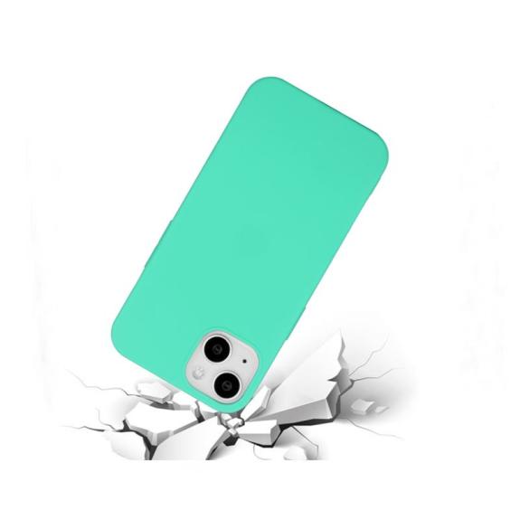 Funda suave para iPhone 15 Plus verde