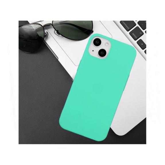 Funda suave para iPhone 15 Plus verde