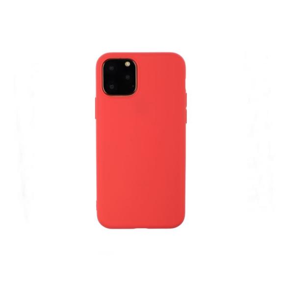 Funda suave para iPhone 15 Pro Max rojo