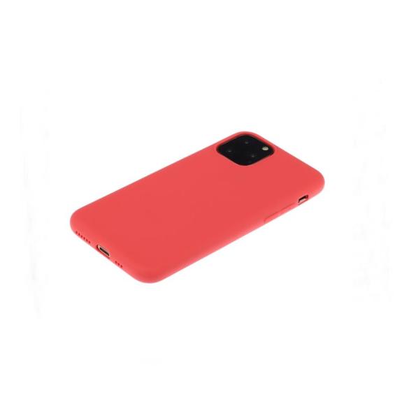 Funda suave para iPhone 15 Pro Max rojo