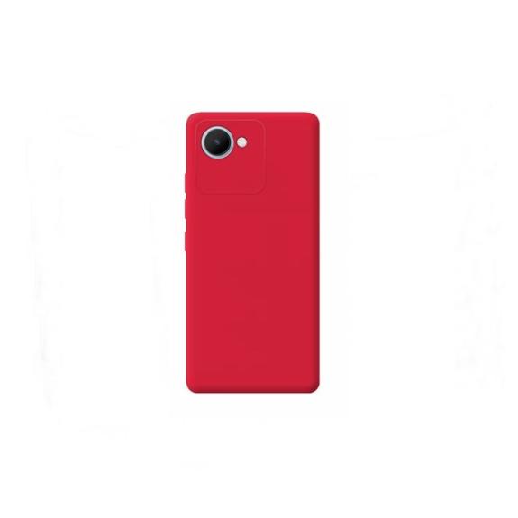 Funda suave para Realme C30 rojo