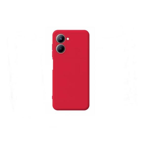 Funda suave para Realme C33 rojo