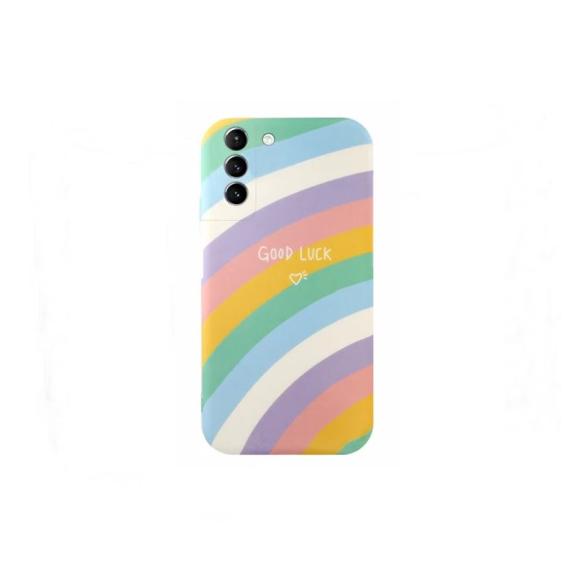 Funda suave para Samsung Galaxy S21 FE arcoiris