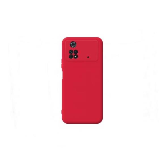 Funda suave para Xiaomi Pocophone M4 Pro 4G rojo