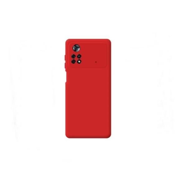 Funda suave para Xiaomi Pocophone X4 Pro 5G rojo