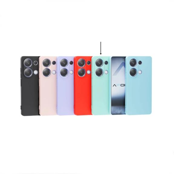 Funda Suave Para Xiaomi Redmi Note 14 4G azul turquesa