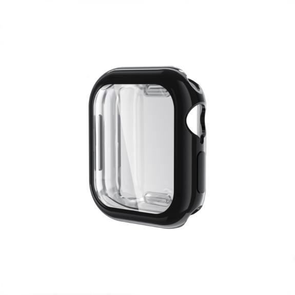 Funda TPU con Cristal Para Apple Watch Series 11 / 10 42mm negro