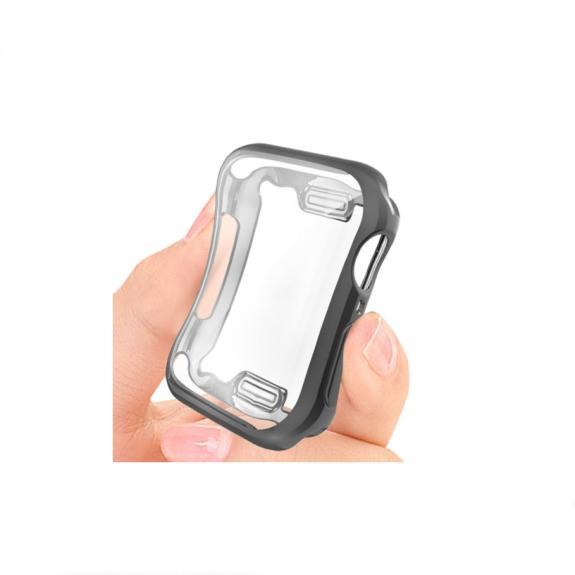 Funda TPU con Cristal Para Apple Watch Series 6 /5 /4 40mm negro