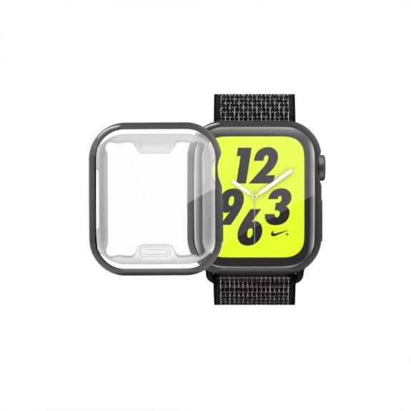 Funda TPU con Cristal Para Apple Watch Series 6 /5 /4 44mm negro