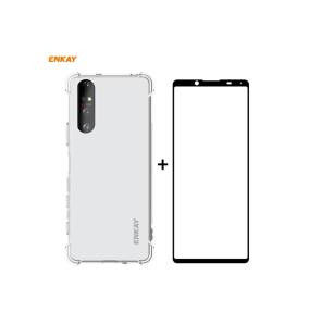 TPU Case + Tempered Crystal 2.5D for Sony Xperia 5 II Black