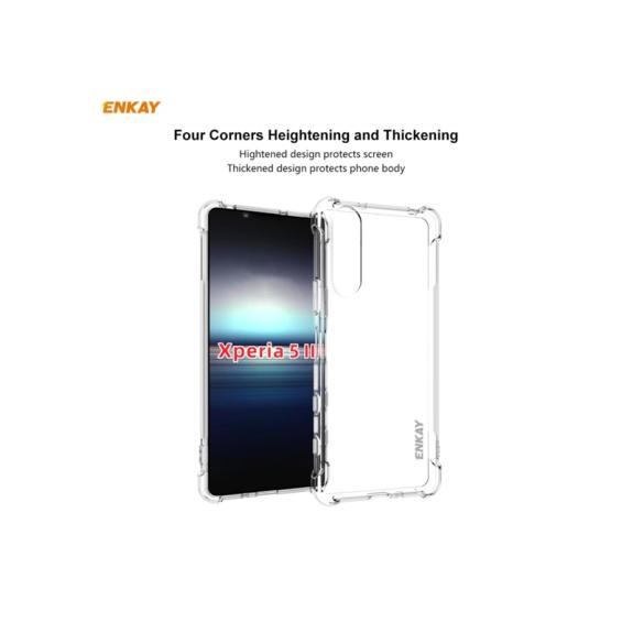 FUNDA TPU + CRISTAL TEMPLADO 2.5D PARA SONY XPERIA 5 II