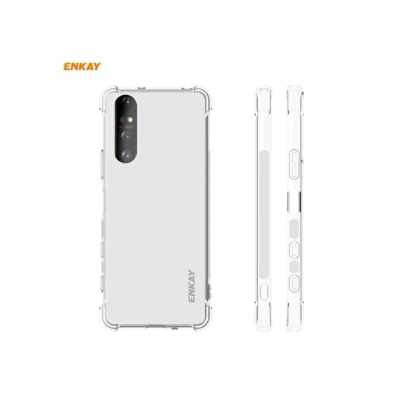 FUNDA TPU + CRISTAL TEMPLADO 2.5D PARA SONY XPERIA 5 II