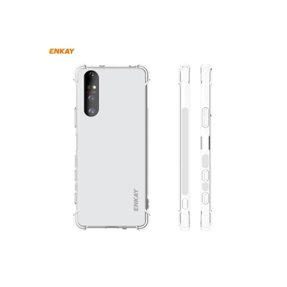 FUNDA TPU + CRISTAL TEMPLADO 2.5D PARA SONY XPERIA 5 II NEGRO