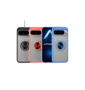 Funda TPU Para Google Pixel 11 Pro XL negro con iman y soporte