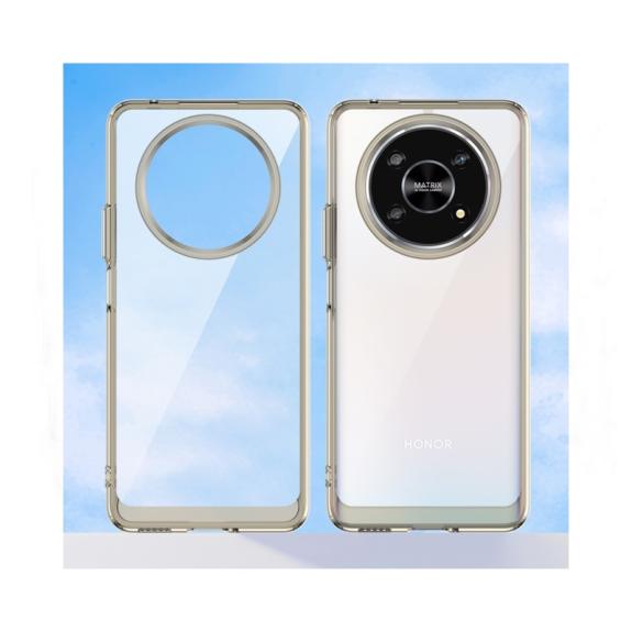Funda TPU para Huawei Honor X9 5G transparente / gris