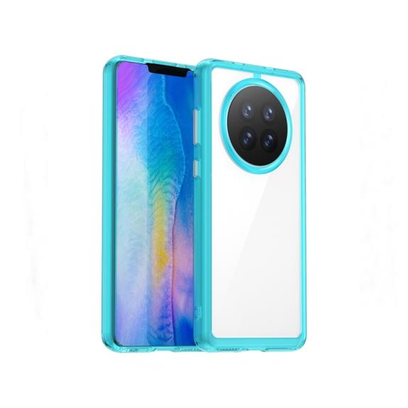 Funda TPU para Huawei Mate 50 Pro transparente / azul