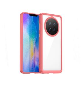 Funda TPU para Huawei Mate 50 Pro transparente / rojo