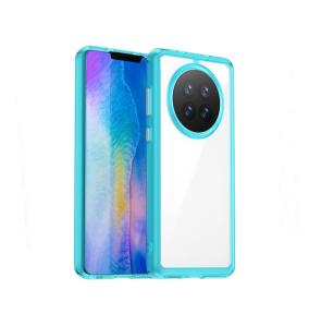 Funda TPU para Huawei Mate 50 transparente / azul