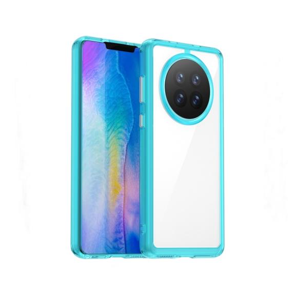 Funda TPU para Huawei Mate 50 transparente / azul