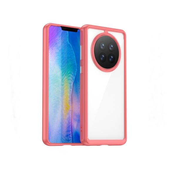 Funda TPU para Huawei Mate 50 transparente / rojo