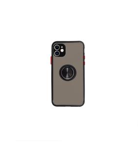 Funda TPU para iPhone 11 negro con anilla