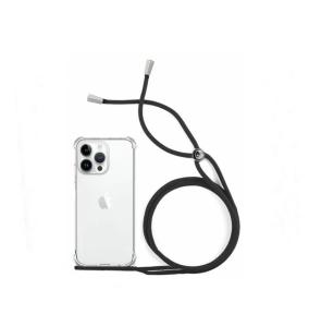 Funda TPU para iPhone 14 Pro Max transparente con cordon