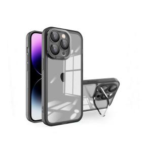 Funda TPU para iPhone 15 Plus transparente mate negro