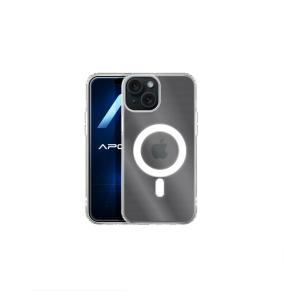 Funda TPU para iPhone 15 transparente con iman Magsafe