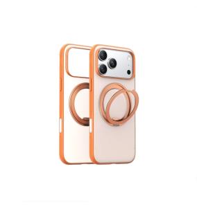 Funda TPU Para iPhone 17 Pro con anilla naranja