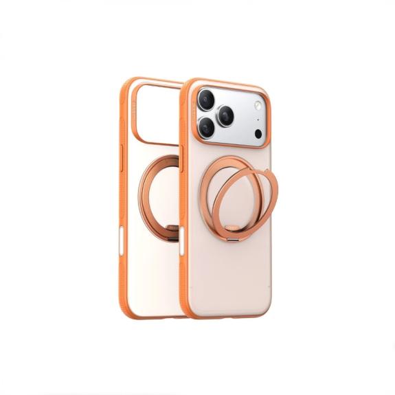 Funda TPU Para iPhone 17 Pro con anilla naranja