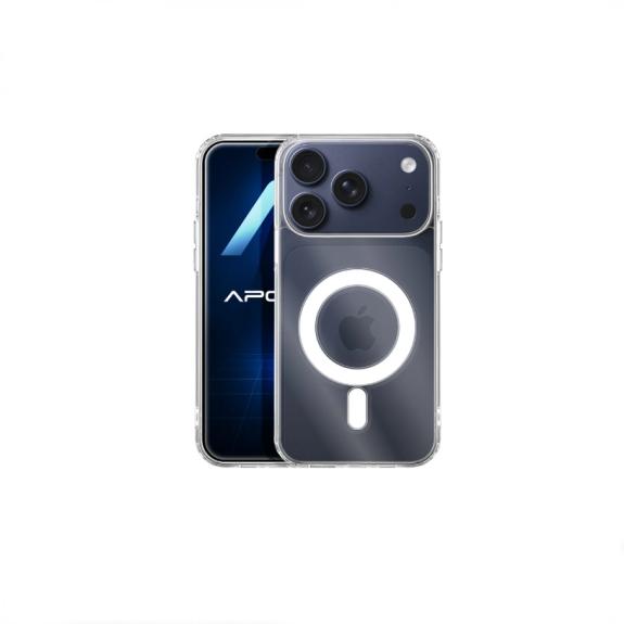 Funda TPU para iPhone 17 Pro Max transparente con iman Magsafe