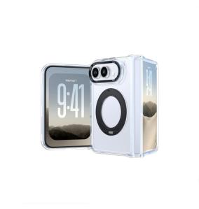Funda TPU Para iPhone Duo en Transparente-Negro Con Anilla