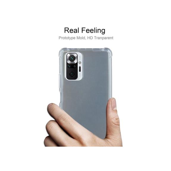 FUNDA TPU PARA XIAOMI REDMI NOTE 10 PRO / PRO MAX TRANSPARENTE