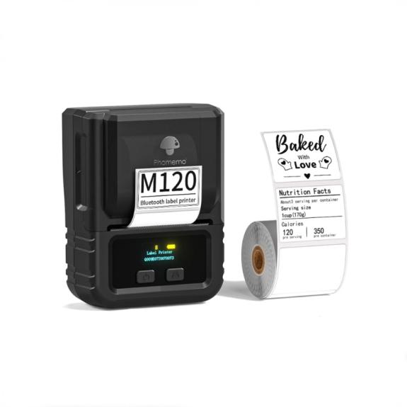 Impresora de etiquetas Phomemo M120 negro (Bluetooth)