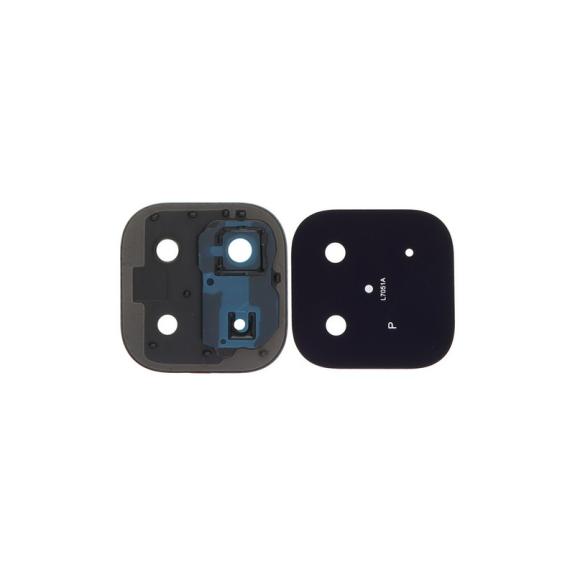 Lente Para Huawei Honor X6c con embellecedor negro