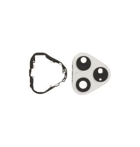 Lente Para Huawei Pura 80 con embellecedor plateado