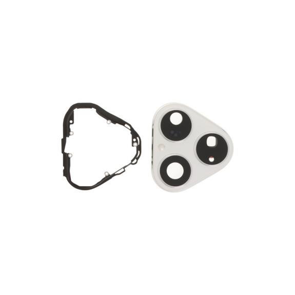 Lente Para Huawei Pura 80 con embellecedor plateado