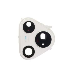 Lente Para Huawei Pura 80 Pro con embellecedor blanco