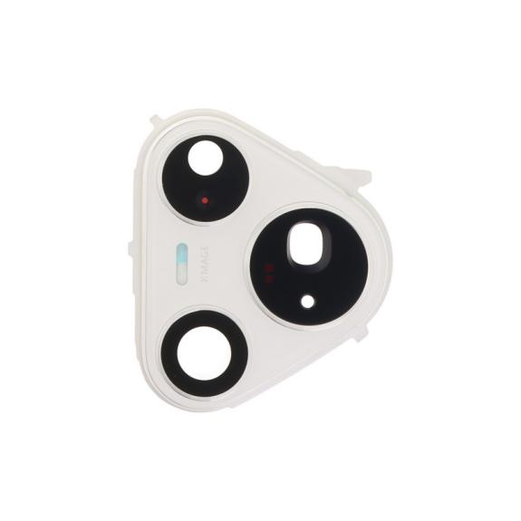Lente Para Huawei Pura 80 Pro con embellecedor blanco