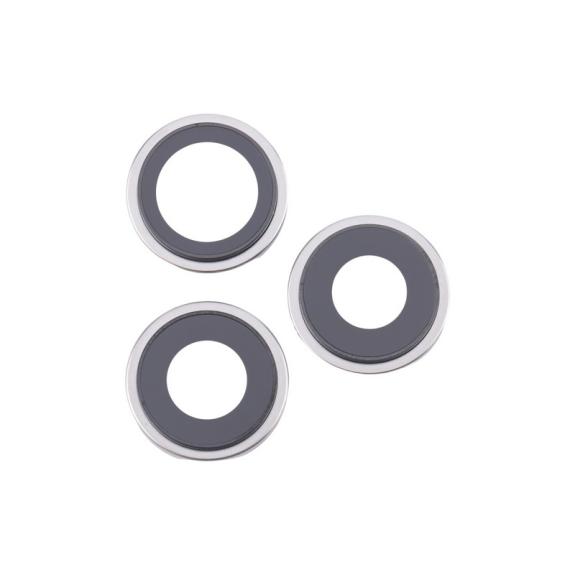 Lente para iPhone 16 Pro en color plateado